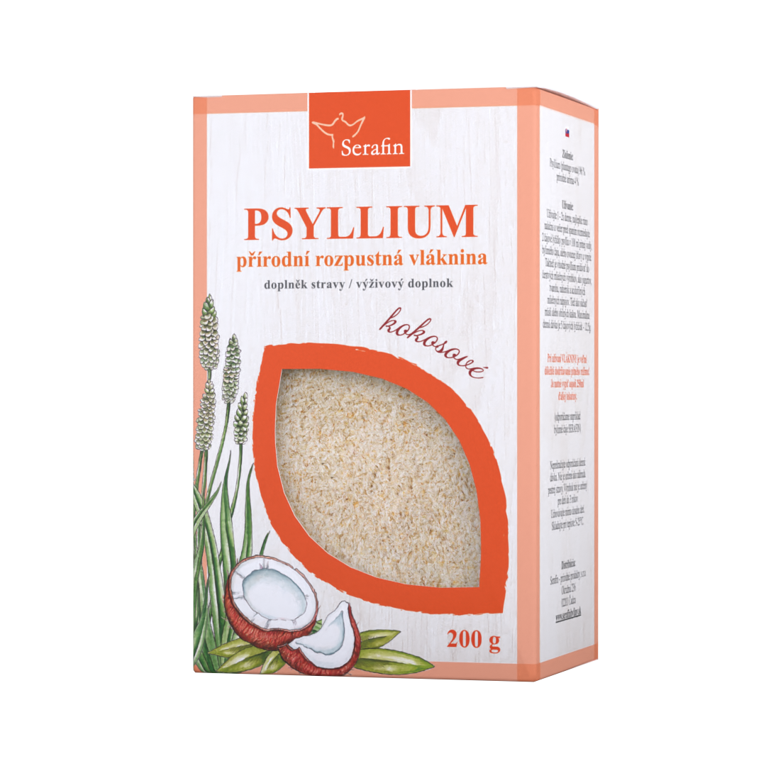 Psyllium s prírodnou arómou – kokos | Serafin byliny