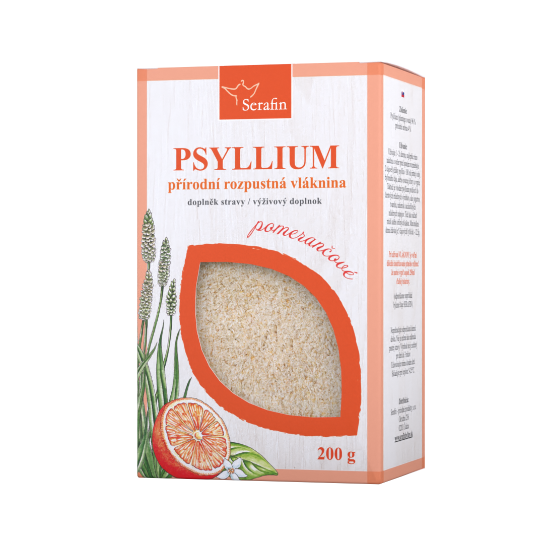 Psyllium s prírodnou arómou – pomaranč | Serafin byliny