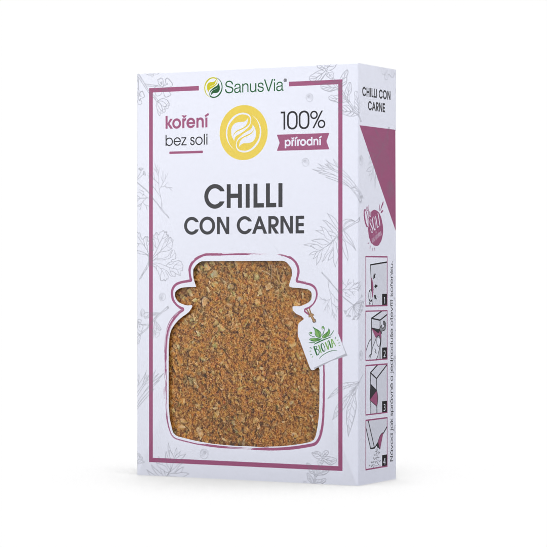 Chilli Con Carne, bio korenie bez soli37g | Serafin byliny