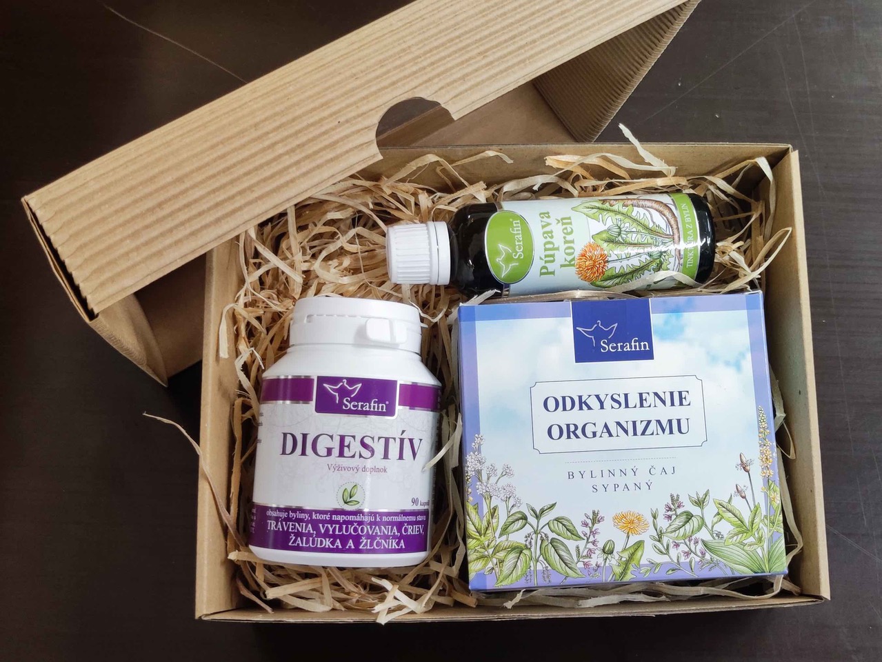 Balíček pre zdravé trávenie + zdarma darčeková krabička | Serafin byliny