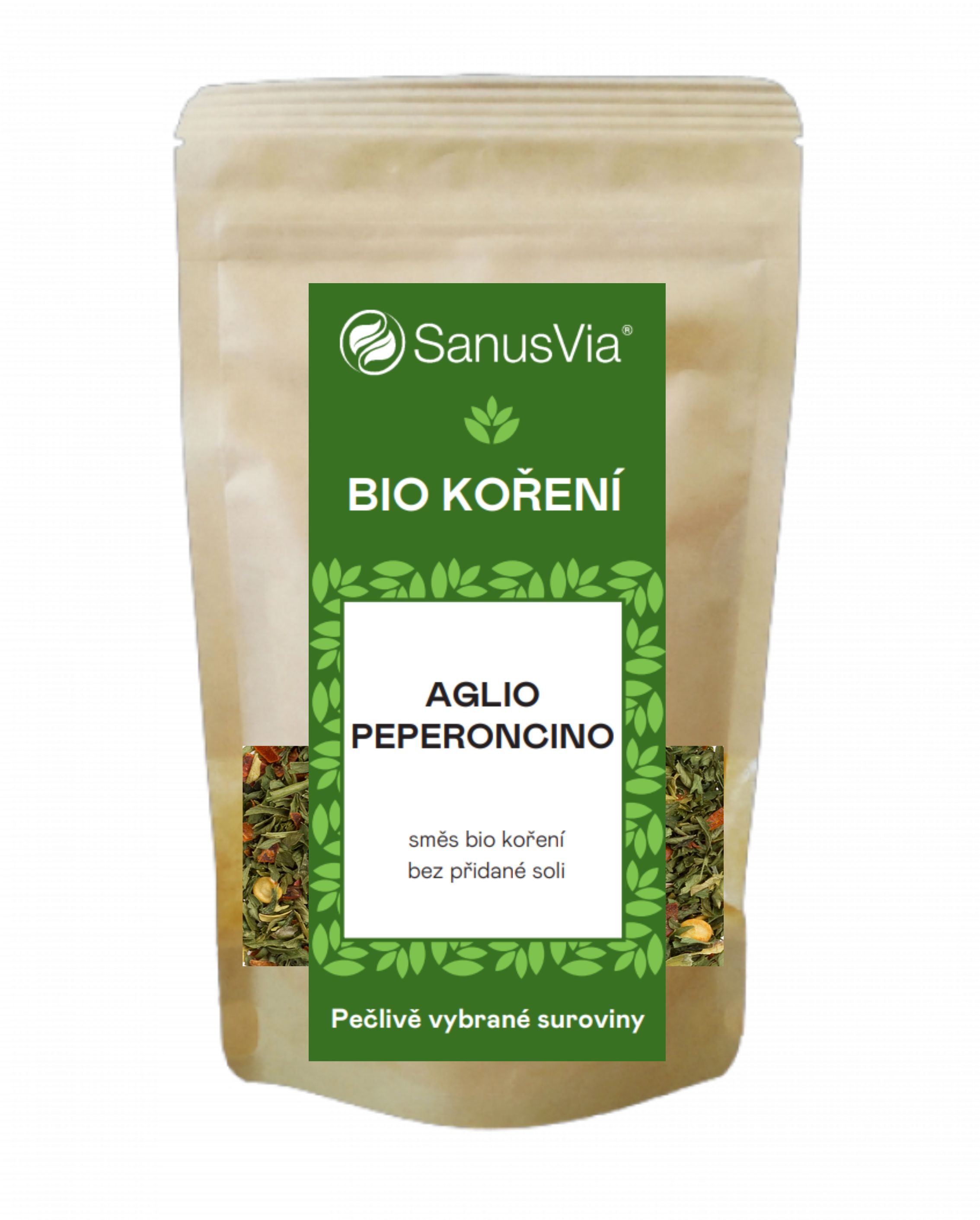 Aglio Peperoncino 125g, zmes korenia BIO, doypack | Serafin byliny