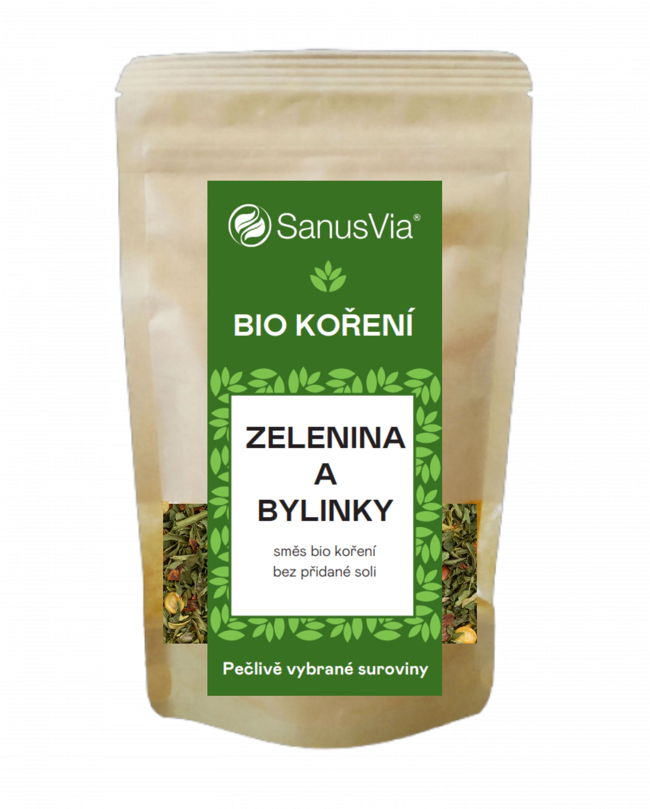 Zelenina a bylinky 50g, zmes korenia BIO, doypack | Serafin byliny