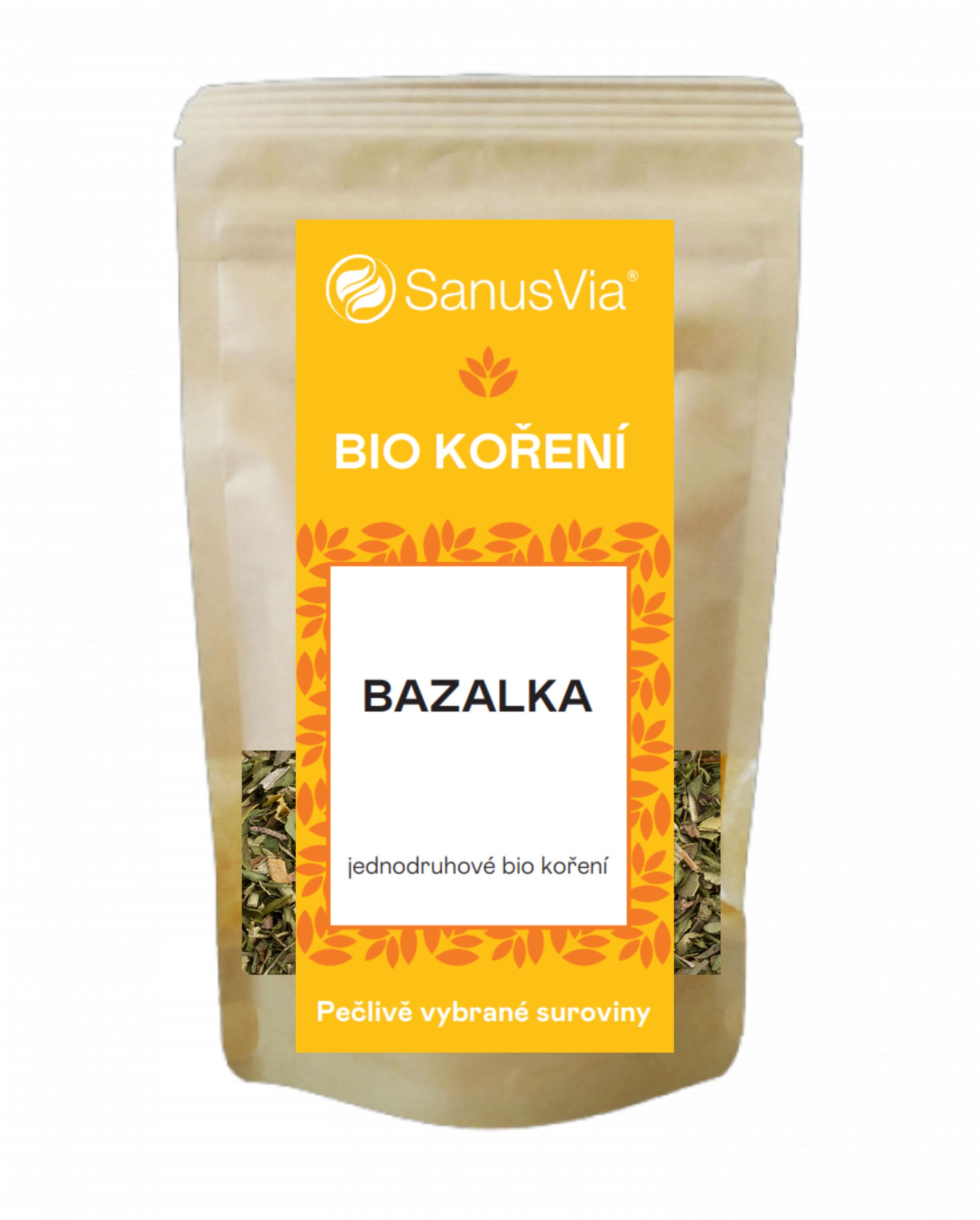 Bazalka 100g, jednodruhové korenie BIO, doypack | Serafin byliny