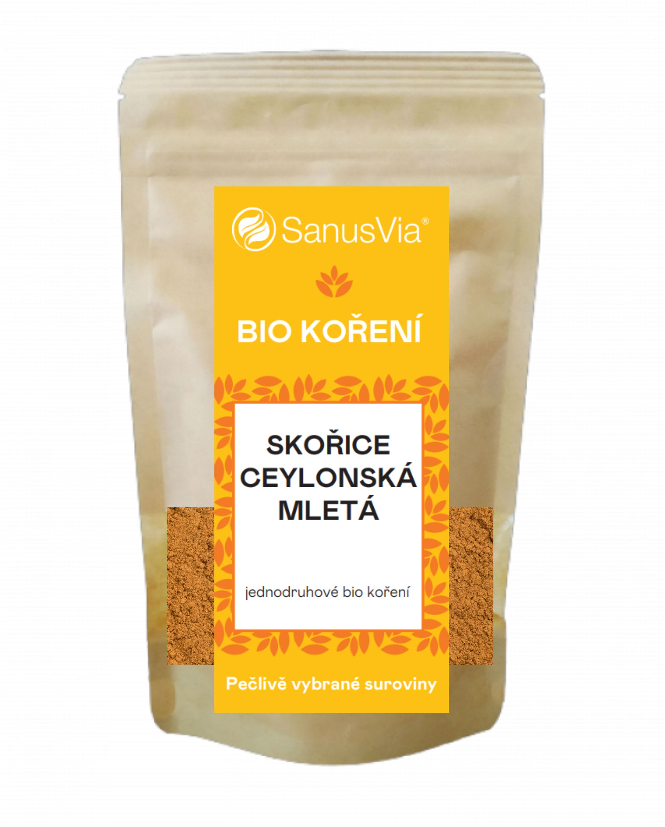 Škorica mletá ceylonská 300g, jednodruhové korenie BIO, doypack | Serafin byliny